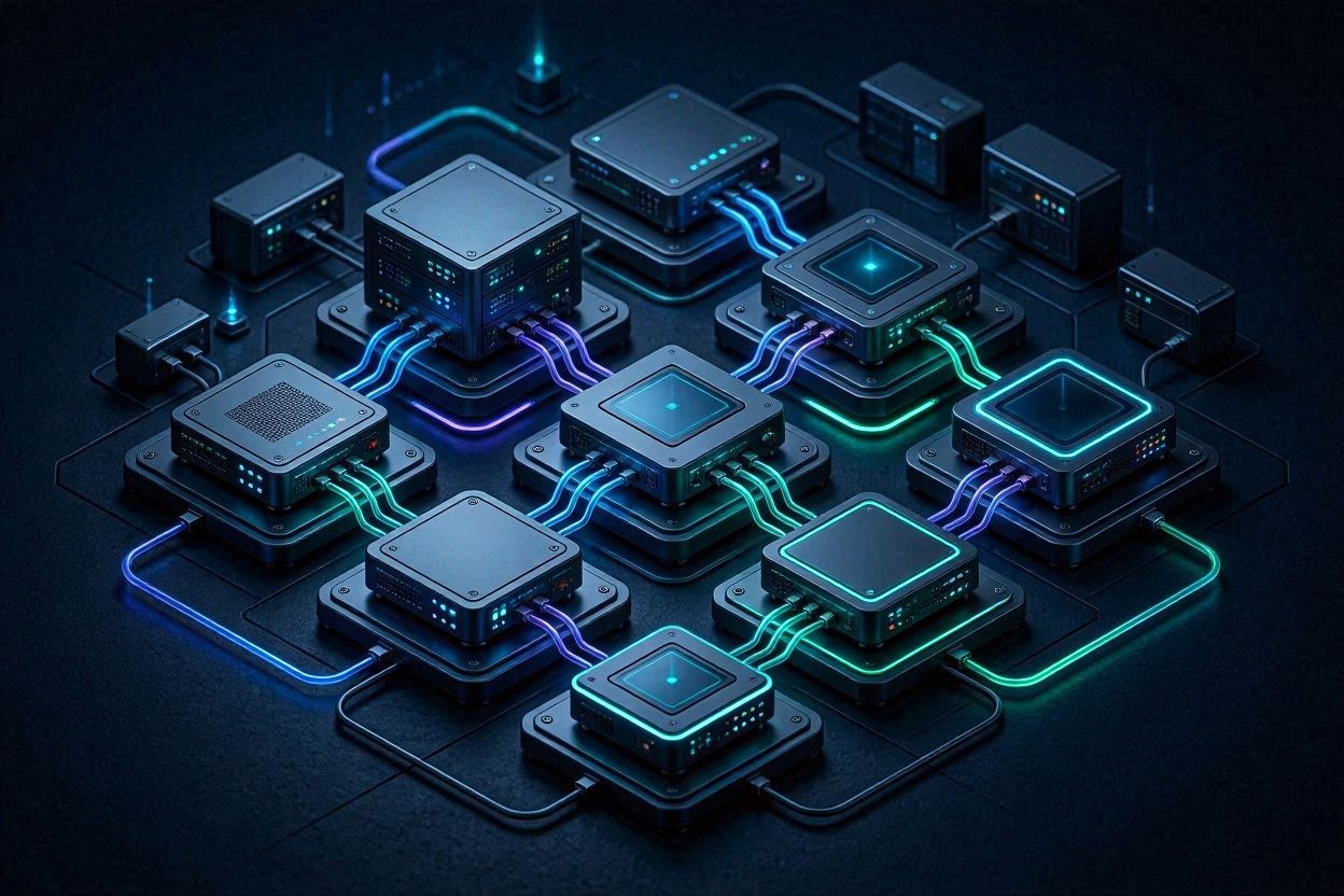 CompTIA Network+ N10-009 study guide visualization with network infrastructure elements